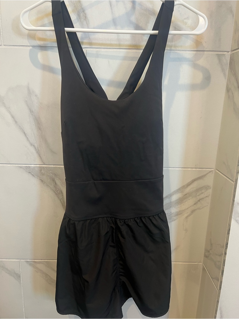 Avia Women's Cross Back Active Buttersoft Romper Size L NWT $18